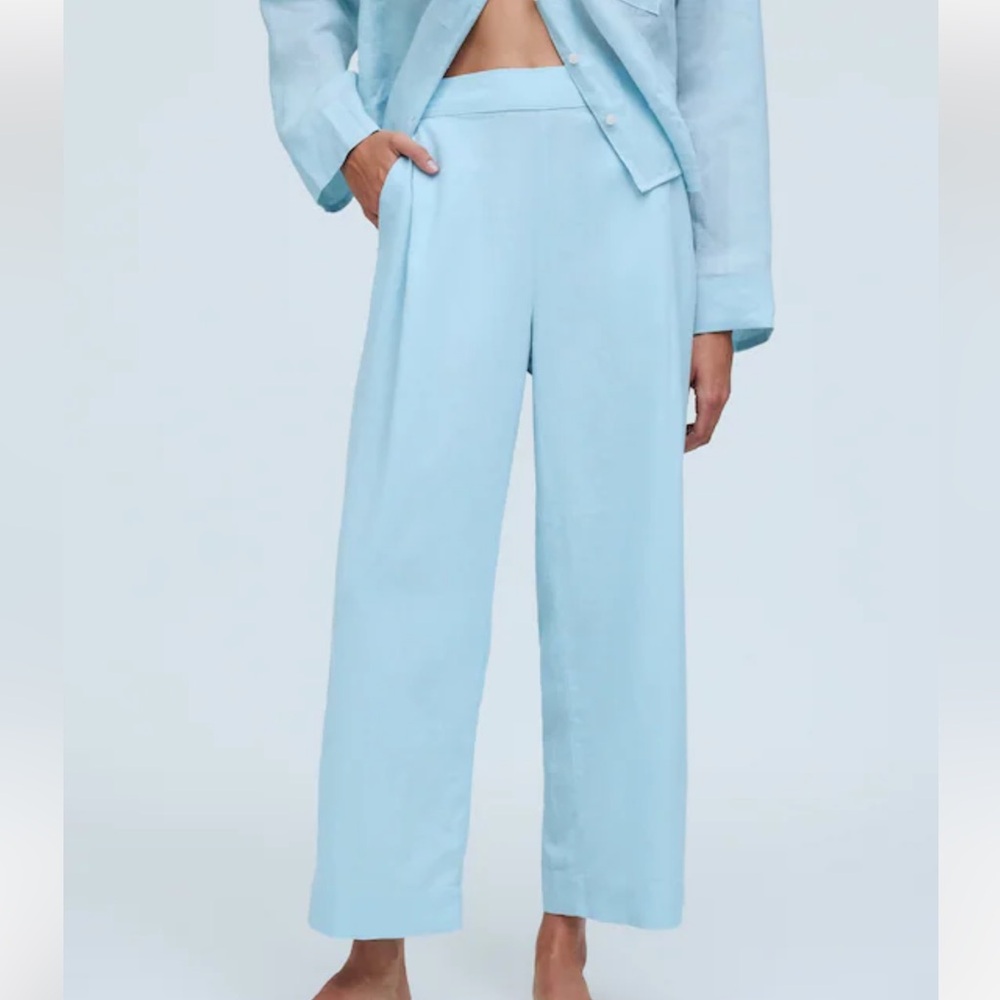 Madewell Pull-On Straight Crop Pant Blue Heron‎ 10 - Picture 9 of 9